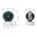 WIFI otočná kamera 360 ° s SD rekordérom PIR detekciou pohybu