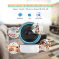 WIFI otočná kamera 360 ° s SD rekordérom PIR detekciou pohybu
