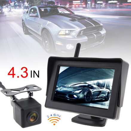 Bezdrôtová parkovacia kamera s monitorom 4.3"