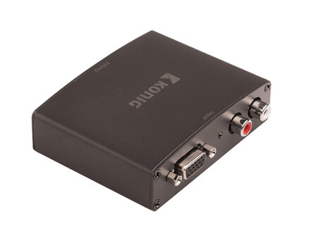 Prevodník VGA - HDMI, 2x RCA zásuvka