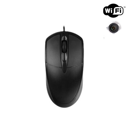 Počítačová myš so skrytou WiFi kamerou 4K