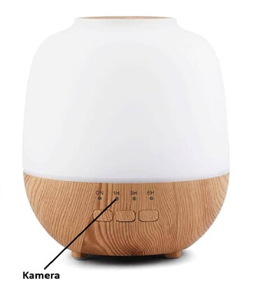 WiFi kamera skrytá v aróme difuzéra 4K Safeguard A2