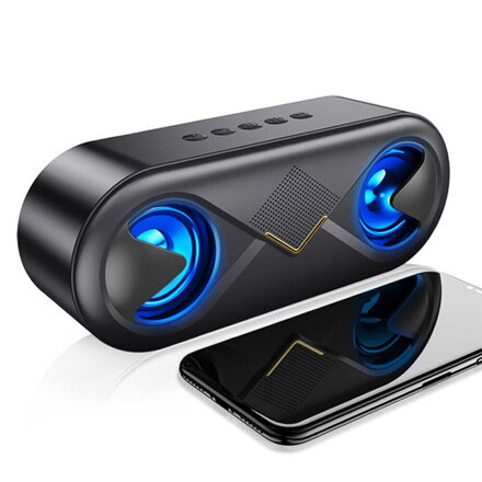 WiFi kamera skrytá v bluetooth reproduktore 4K - LED soundbar