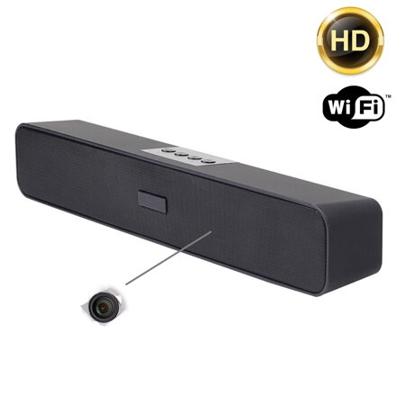 WiFi kamera skrytá v bluetooth reproduktore 4K