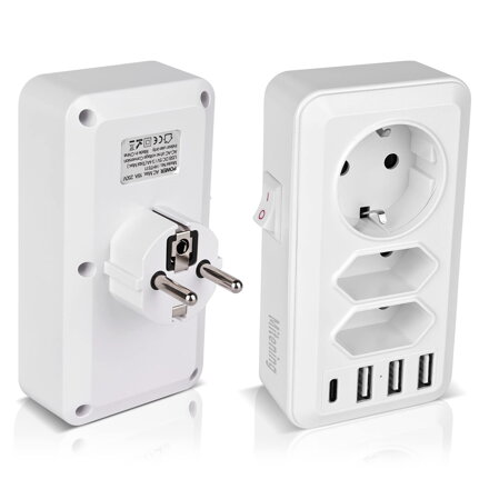 WiFi kamera v rozbočke 230V s USB portom 4K