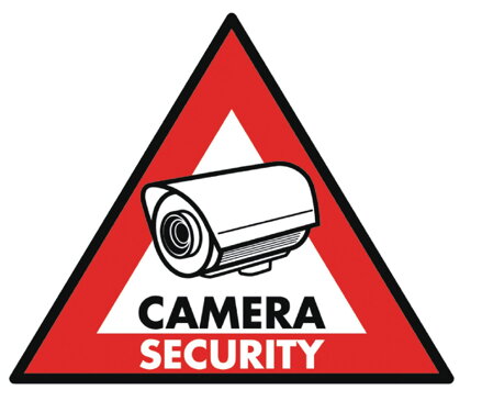 Výstražná samolepka CAMERA