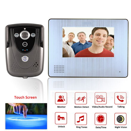 7 "videotelefón s HD kamerou, záznamom, detekciou pohybu