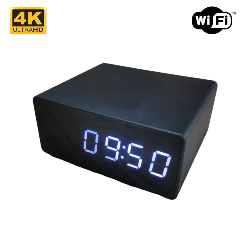Kamera skrytá v stolných hodinách s WiFi a nočným snímaním 4K Kamera skrytá v stolných hodinách s WiFi a nočným snímaním 4K