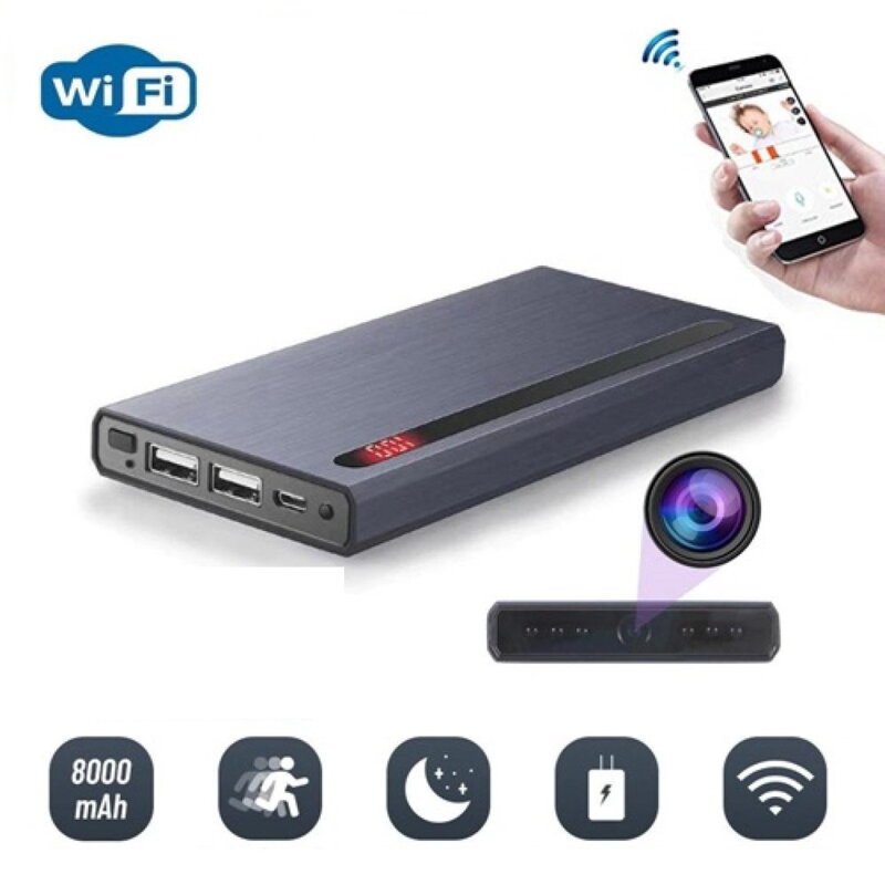Kamera v powerbanke 8000mAh s WiFi a nočným videním Kamera v powerbanke 8000mAh s WiFi a nočným videním