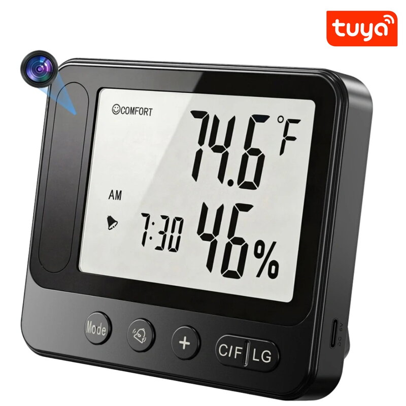 Meteostanica so skrytou 4K WiFi kamerou Tuya PROFI